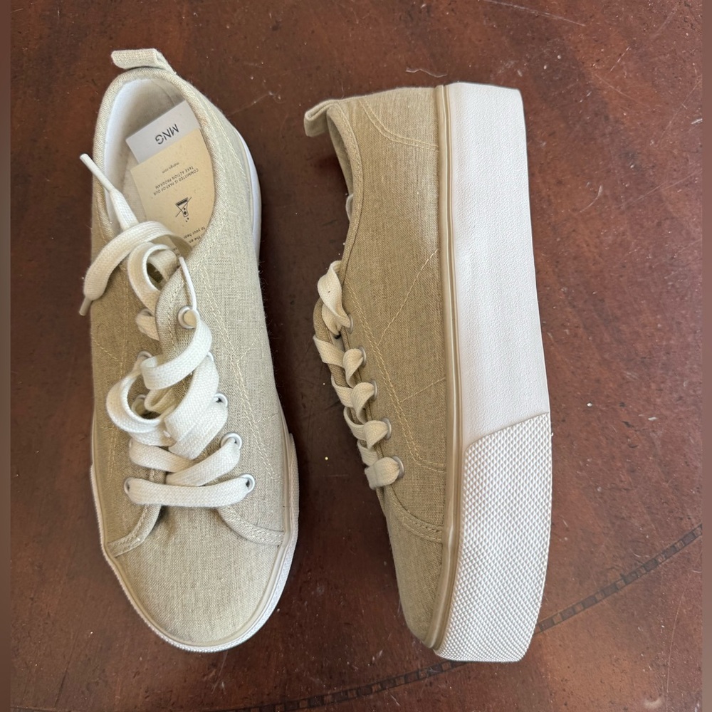 Mango platform sneakers